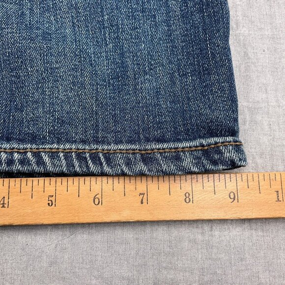 Rock & Republic Jeans Men 38W x 30L Blue Stonewash Crease Relaxed Straight Y2K - Picture 12 of 15